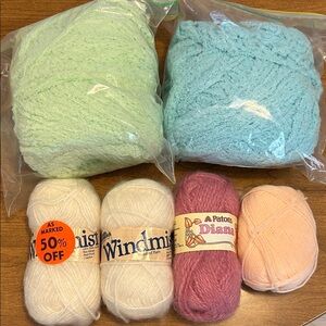 Assorted Yarn Bundle in Pastel Colors